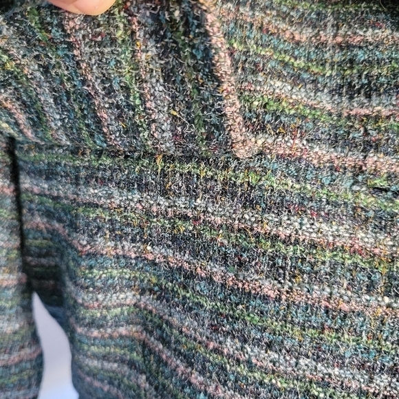 Vntg Mitsukoshi Striped Blazer in Green Size Small? - Picture 13 of 14